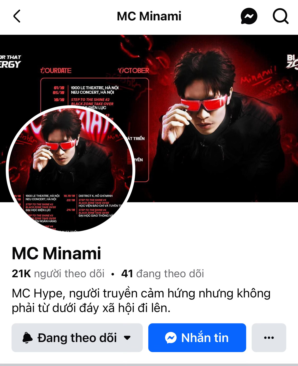 MC HYPE MINAMI - MANG ÂM NHẠC ĐIỆN TỬ TRUYỀN TẢI SỰ TÍCH CỰC 1 MC Hype Minami thu hút lượng theo dõi đông đảo trên trang cá nhân.
